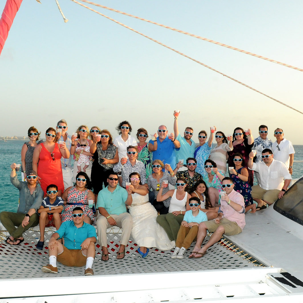 Photo of Wedding Reception on a Boat in Aruba