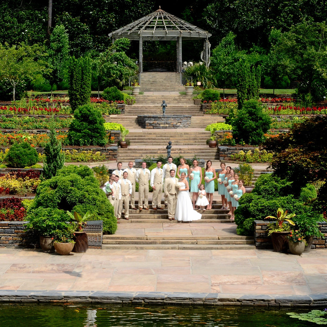 Wedding Party in Duke Gardens