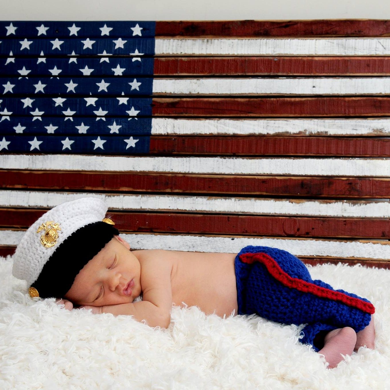Newborn photo of Marine Baby